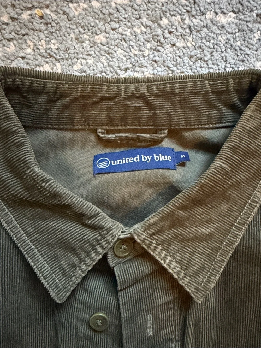 United By Blue Corduroy Overshirt Small